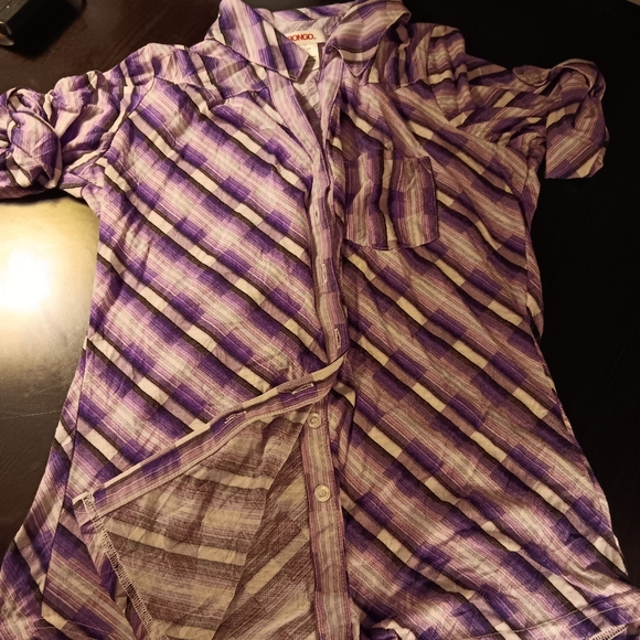 STRIPED BONGO SHIRT - Picture 1 of 2